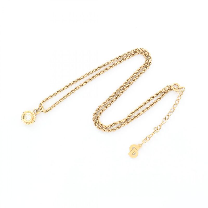 Dior Necklace GP (gold Plated) Necklace Ladies Used a