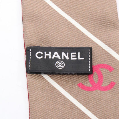 Chanel Scarf Coco Mark Multi Silk Scarf Women Used a