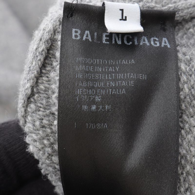 Balenciaga Hoodie Cashmere Wool Knit Men's Used a