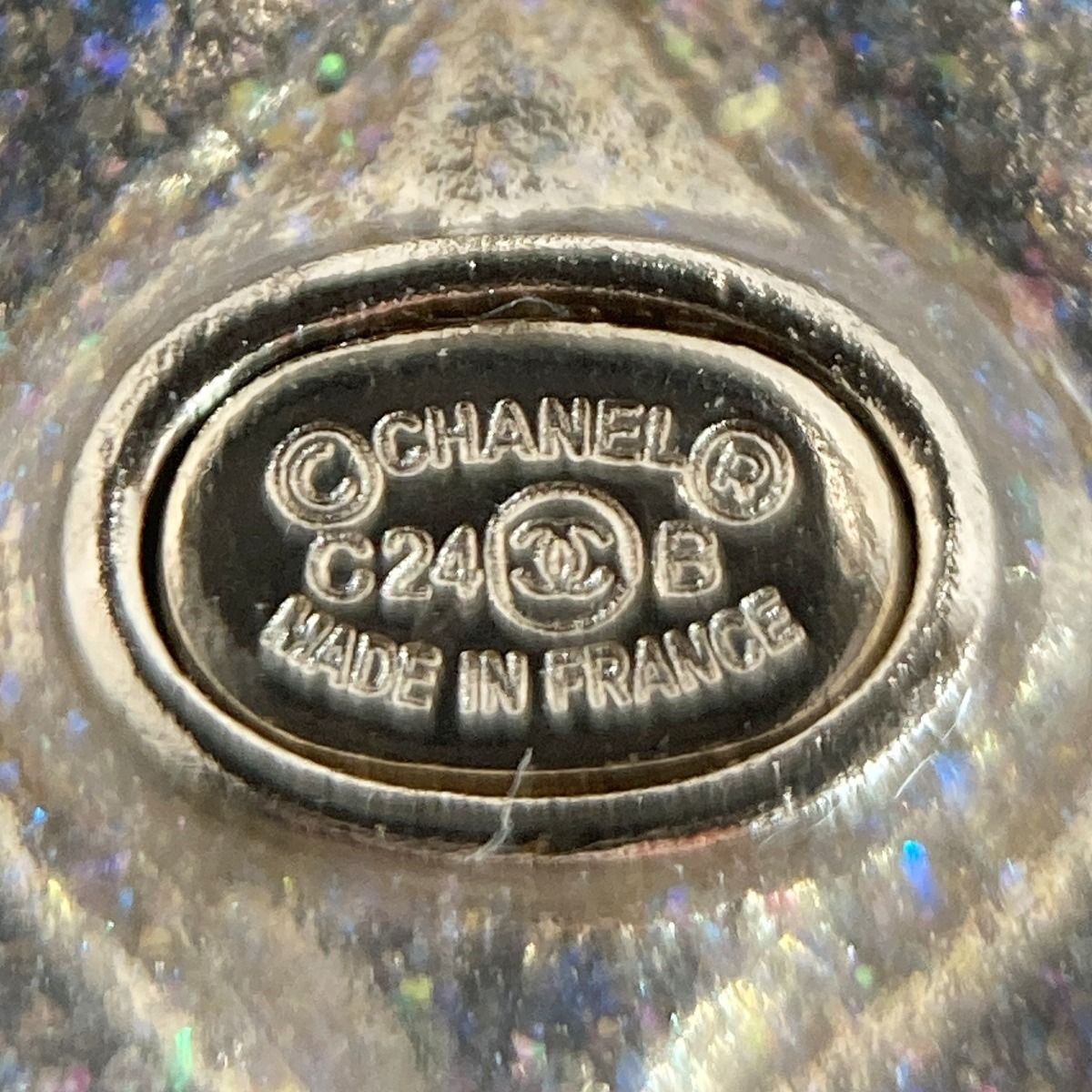 Chanel Matelasse Bag Motif Pin Brooch C24b Gold GP Here Mark