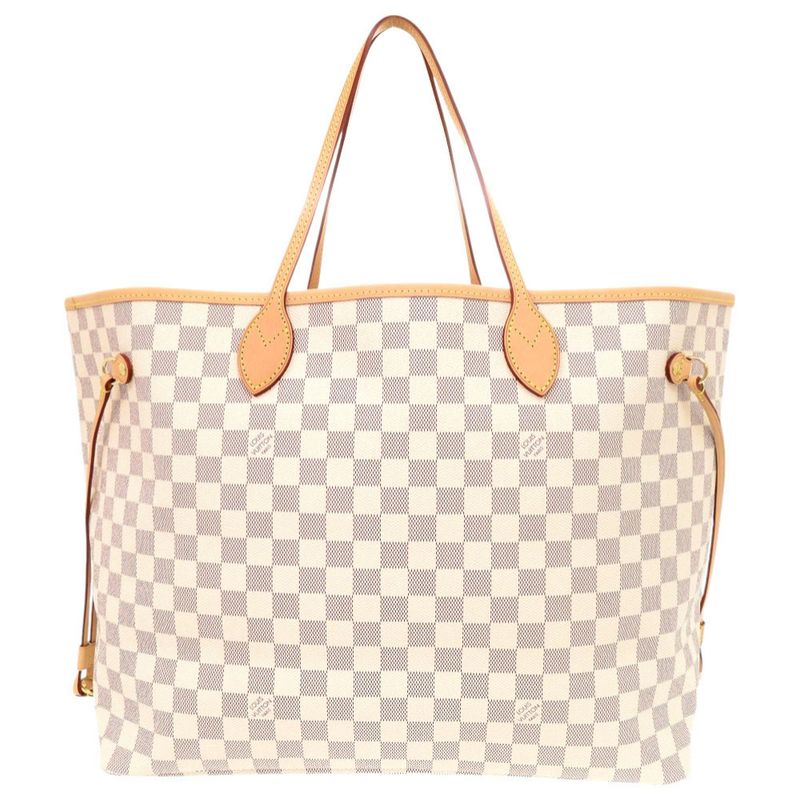 Louis Vuitton Current Neverfull GM Damier Azure N40601 Ic Rose Ballerine Tote