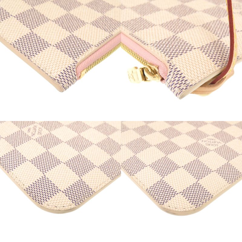 Louis Vuitton Current Neverfull GM Damier Azure N40601 Ic Rose Ballerine Tote