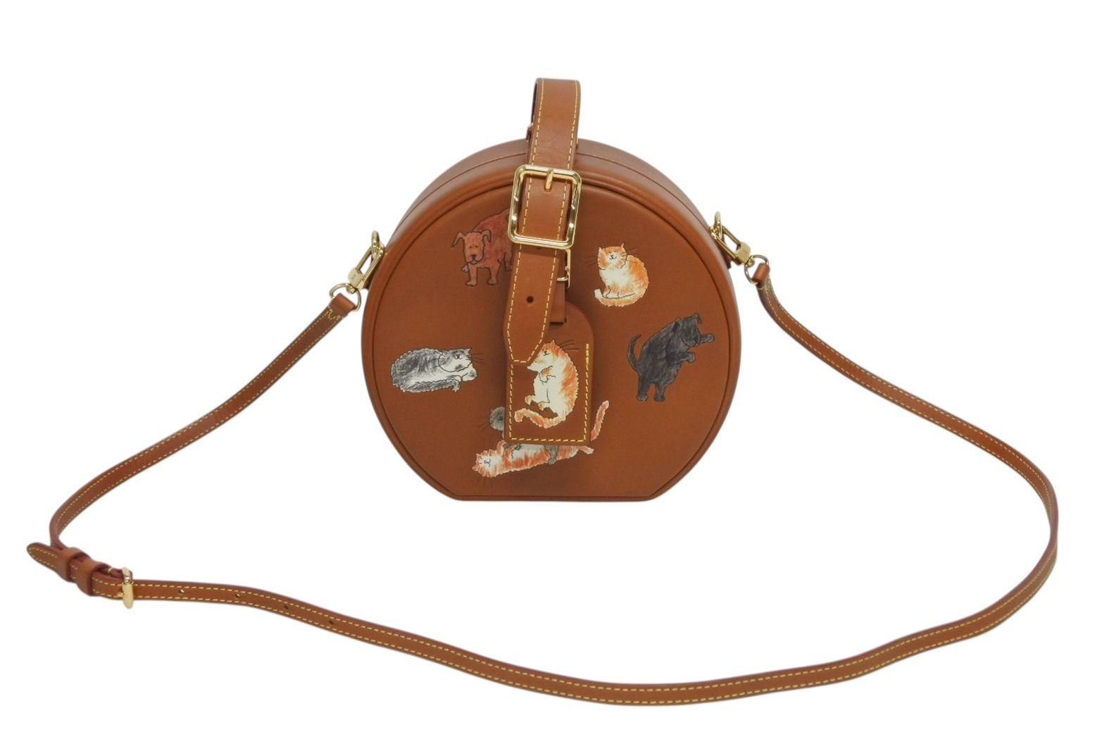 Louis Vuitton Petite Boite Chapeau 2-Way Bag Catgram Gray Coddington