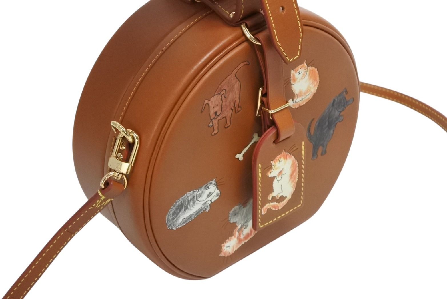Louis Vuitton Petite Boite Chapeau 2-Way Bag Catgram Gray Coddington — view 4