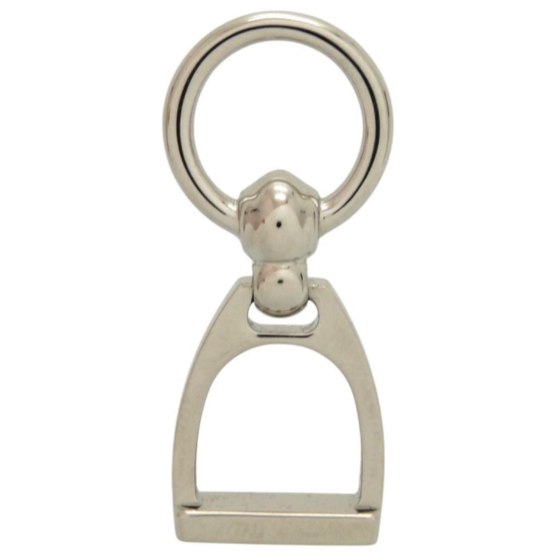 Unused Hermes Etlier Scarf Ring Metal Silver 0576 Hermes