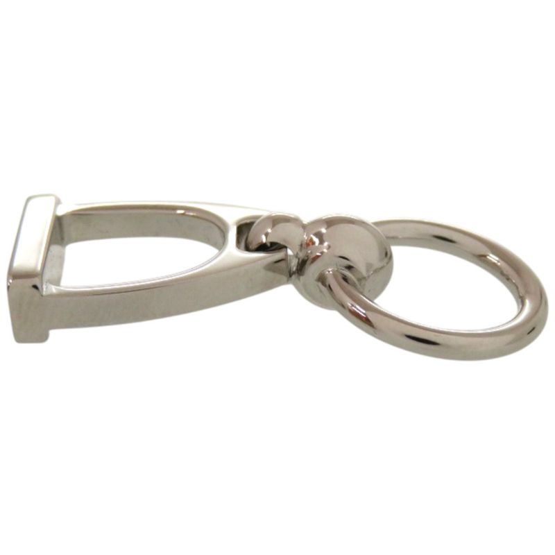 Unused Hermes Etlier Scarf Ring Metal Silver 0576 Hermes