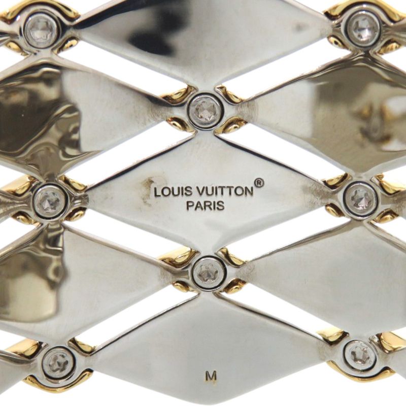 Louis Vuitton Bracelet Maltage Studded R94057 Metal Gold Bangle LV 0705 Louis
