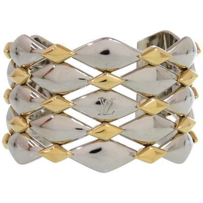 Louis Vuitton Bracelet Maltage Studded R94057 Metal Gold Bangle LV 0705 Louis