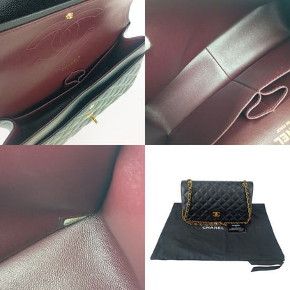 Chanel Shoulder Bag Classic Large Handbag Deca Matelasse 30 A58600 Black Caviar
