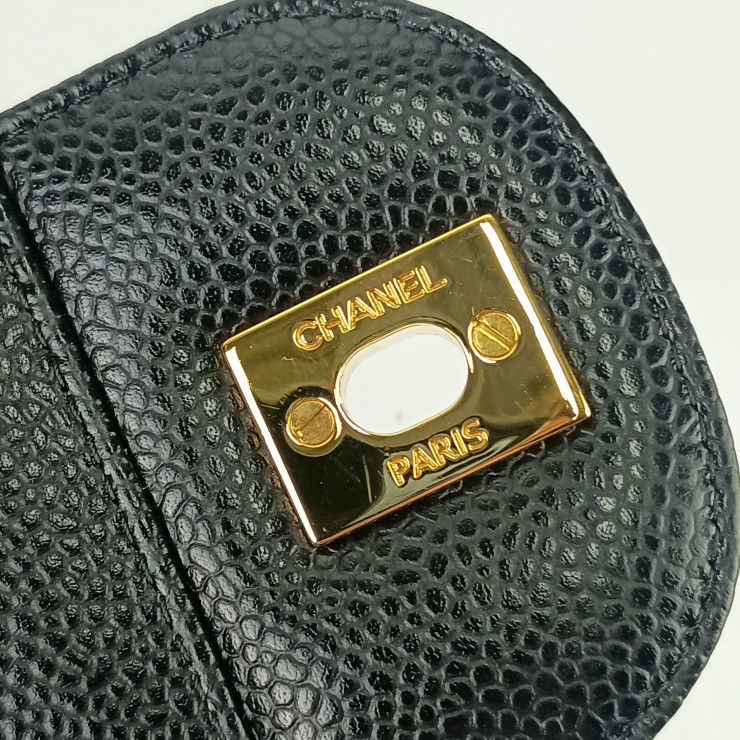 Chanel Shoulder Bag Classic Large Handbag Deca Matelasse 30 A58600 Black Caviar