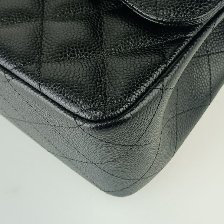 Chanel Shoulder Bag Classic Large Handbag Deca Matelasse 30 A58600 Black Caviar