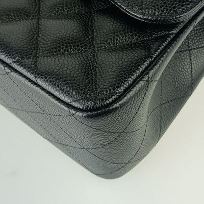 Chanel Shoulder Bag Classic Large Handbag Deca Matelasse 30 A58600 Black Caviar