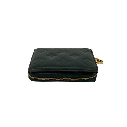 Louis Vuitton Portefeuille Monogram Empreinte Leather Round Zip Bifold Wallet
