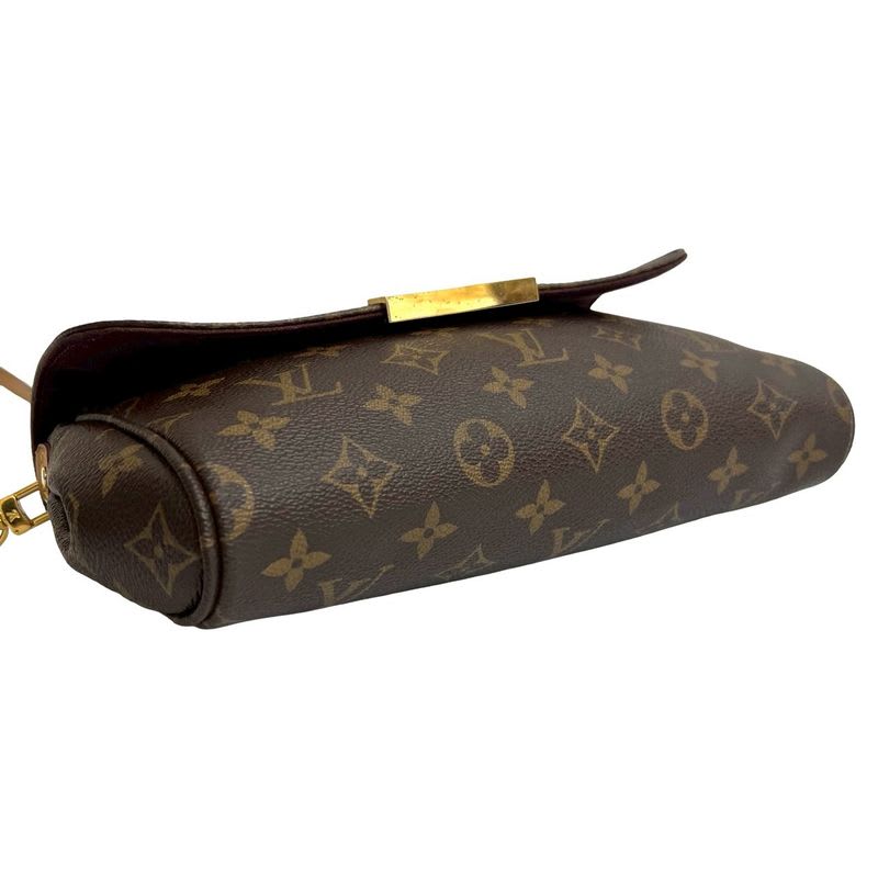 Louis Vuitton Favorite MM Leather 2-Way Chain Handbag Shoulder Bag Pochette