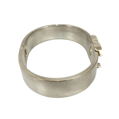 Chanel Vintage Coco Mark Logo Metal Bangle Bracelet 96P