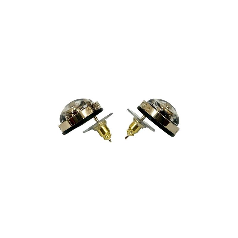 Chanel Coco Mark Motif GP Earrings Accessories Small 23BC