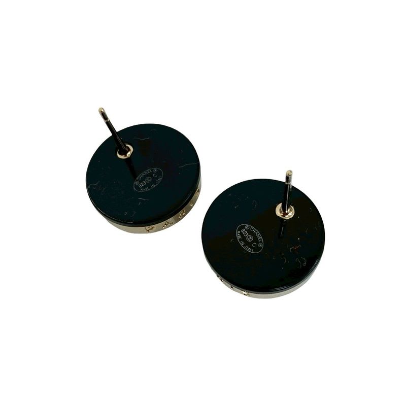 Chanel Coco Mark Motif GP Earrings Accessories Small 23BC