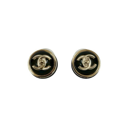 Chanel Coco Mark Motif GP Earrings Accessories Small 23BC