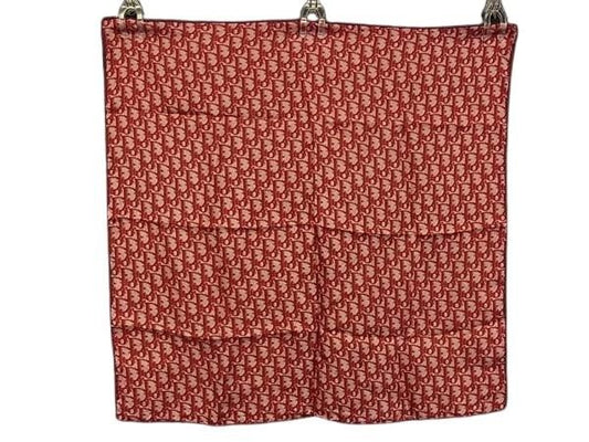Christian Dior Christian Dior Scarf Trotter Red 100% Silk Ladies Excellent