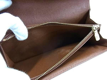 Louis Vuitton Wallet Monogram Pochette Porte Monet Cles Di M61725 Brown PVC