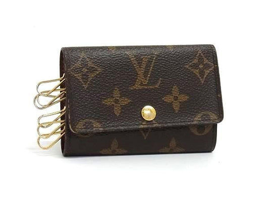 Louis Vuitton Key Case Monogram Multicles 6 M62630 Brown PVC Leather Unisex