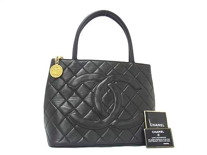 Chanel Tote Bag Coco Mark Matelasse Reproduction Tote A1804 Dark Brown Lambskin