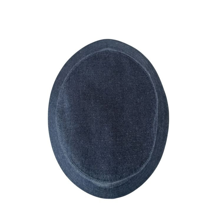 Hermes Hat "helen" Silky H232029n Indigo 100% Cotton Unisex Bucket Hat Silver