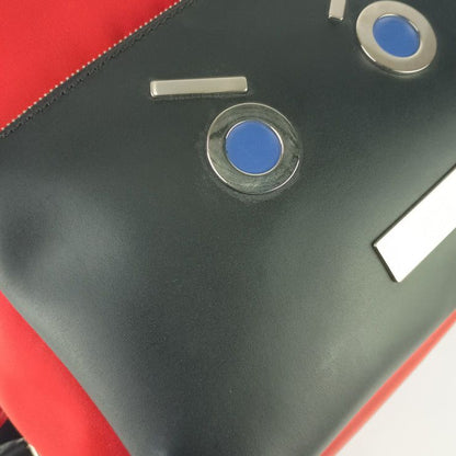 Fendi Backpack Sac Monster Series Fendi Face Backpack 7vz012 Red Black Nylon