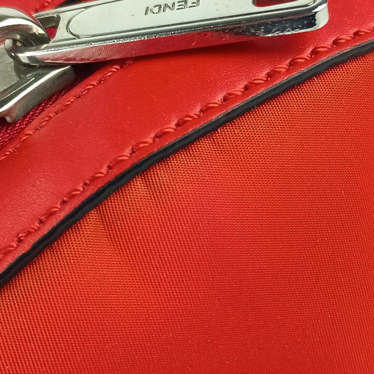 Fendi Backpack Sac Monster Series Fendi Face Backpack 7vz012 Red Black Nylon