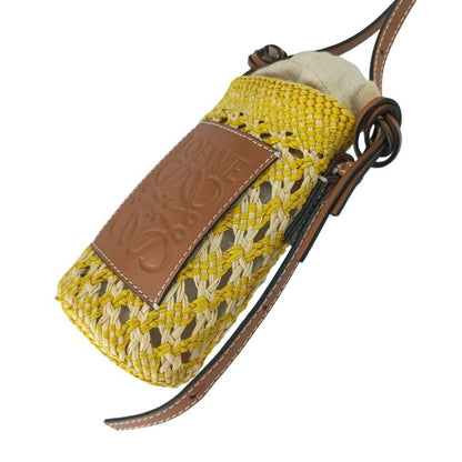 Loewe Shoulder Bag Anagram Cylinder Pocket Shoulder Bag C630p71x01 Yellow Brown