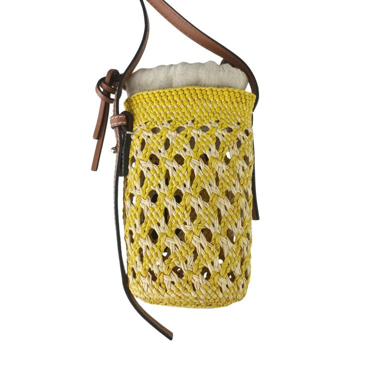 Loewe Shoulder Bag Anagram Cylinder Pocket Shoulder Bag C630p71x01 Yellow Brown