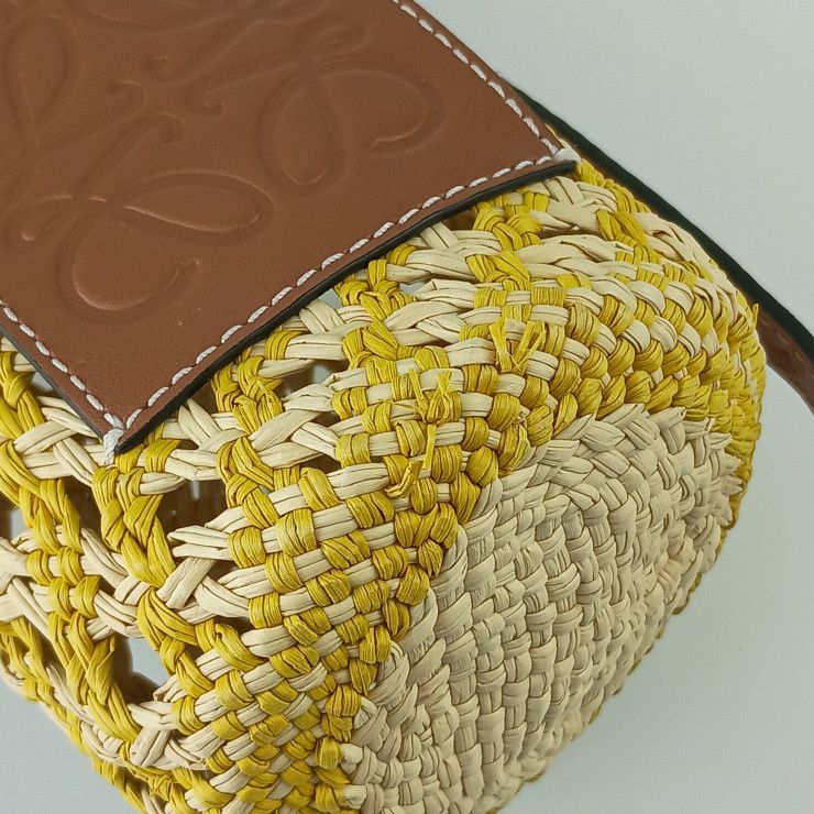 Loewe Shoulder Bag Anagram Cylinder Pocket Shoulder Bag C630p71x01 Yellow Brown