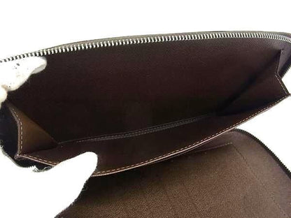 Louis Vuitton Wallet Organizer Atholl M30658 Grizzly Taiga Men's Travel Case