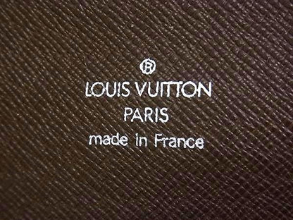 Louis Vuitton Wallet Organizer Atholl M30658 Grizzly Taiga Men's Travel Case