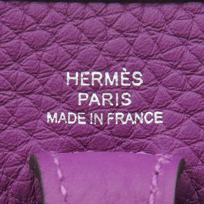 Hermes Shoulder Bag Evelyn TPM Taurillon Clemence Anemone Silver Hardware