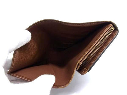 Louis Vuitton Wallet Monogram Porte Monet Bietresol M61730 Brown PVC Leather