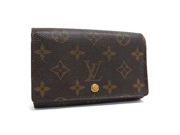 Louis Vuitton Wallet Monogram Porte Monet Bietresol M61730 Brown PVC Leather