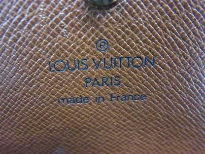 Louis Vuitton Wallet Monogram Porte Monet Bietresol M61730 Brown PVC Leather