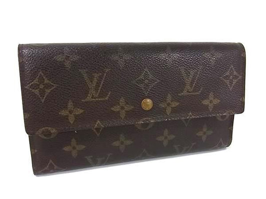 Louis Vuitton Wallet Monogram Porte Trsor International M61215 Brown PVC
