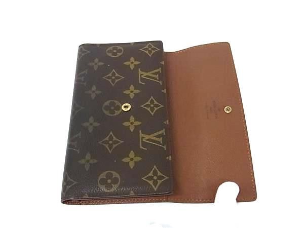 Louis Vuitton Wallet Monogram Porte Trsor International M61215 Brown PVC