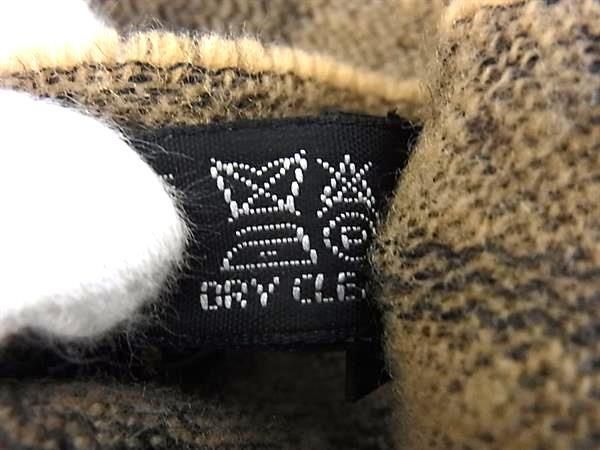 Fendi Scarf Zucca Brown 100% Wool Unisex Fringe Excellent Condition