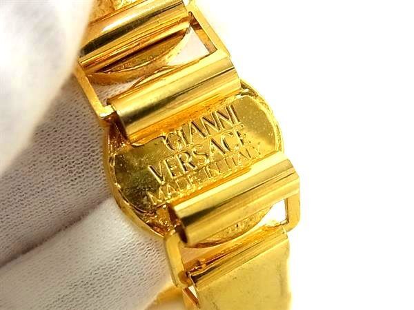 Gianni Versace Gianni Versace Bracelet Medusa Gold Metal Ladies Excellent