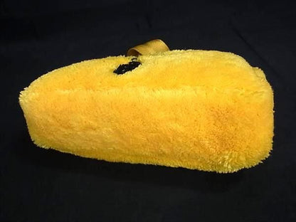 Prada Handbag Terry Mini Reedition2000 1ne515 Yellow Black Pile Ladies White