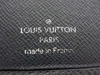 Louis Vuitton Wallet Porte Cult Cles Di M31002 Ardoise (black) Taiga Men's