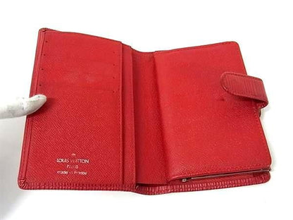 Louis Vuitton Bifold Wallet Porte Monnaie Viennois M6324e Rouge (red) Epi