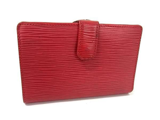 Louis Vuitton Bifold Wallet Porte Monnaie Viennois M6324e Rouge (red) Epi