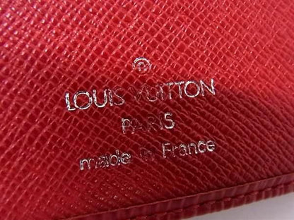 Louis Vuitton Bifold Wallet Porte Monnaie Viennois M6324e Rouge (red) Epi