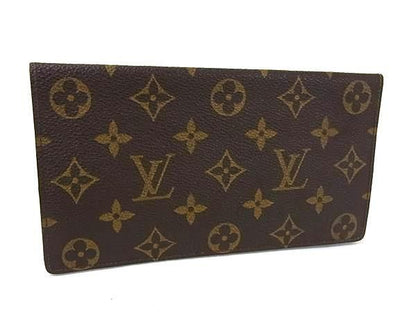 Louis Vuitton Long Wallet Monogram Porte Chequier Double M62223 Brown PVC