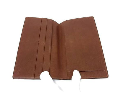 Louis Vuitton Long Wallet Monogram Porte Chequier Double M62223 Brown PVC