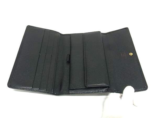 Louis Vuitton Long Wallet Porte Trsor International M63382 Black Epi Ladies